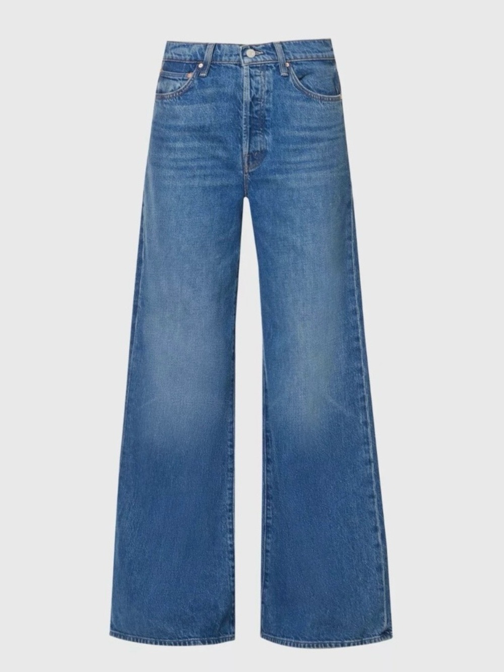 Mother Superior The Ditcher Roller Sneak Jeans Medium Wash Size 30
Wide Leg